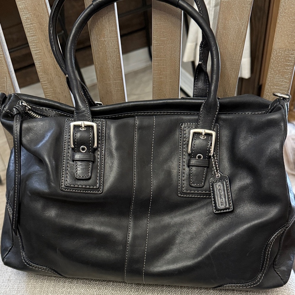 Coach Pink Leather Women's Handbag and Wallet bundle .